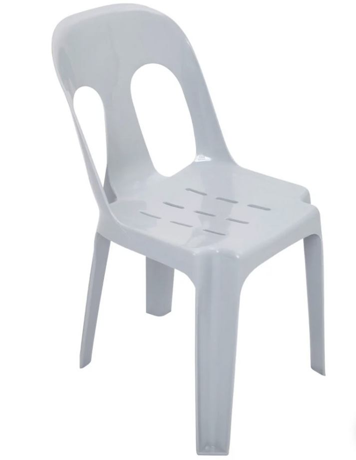 Peewee Chairs – White & Grey